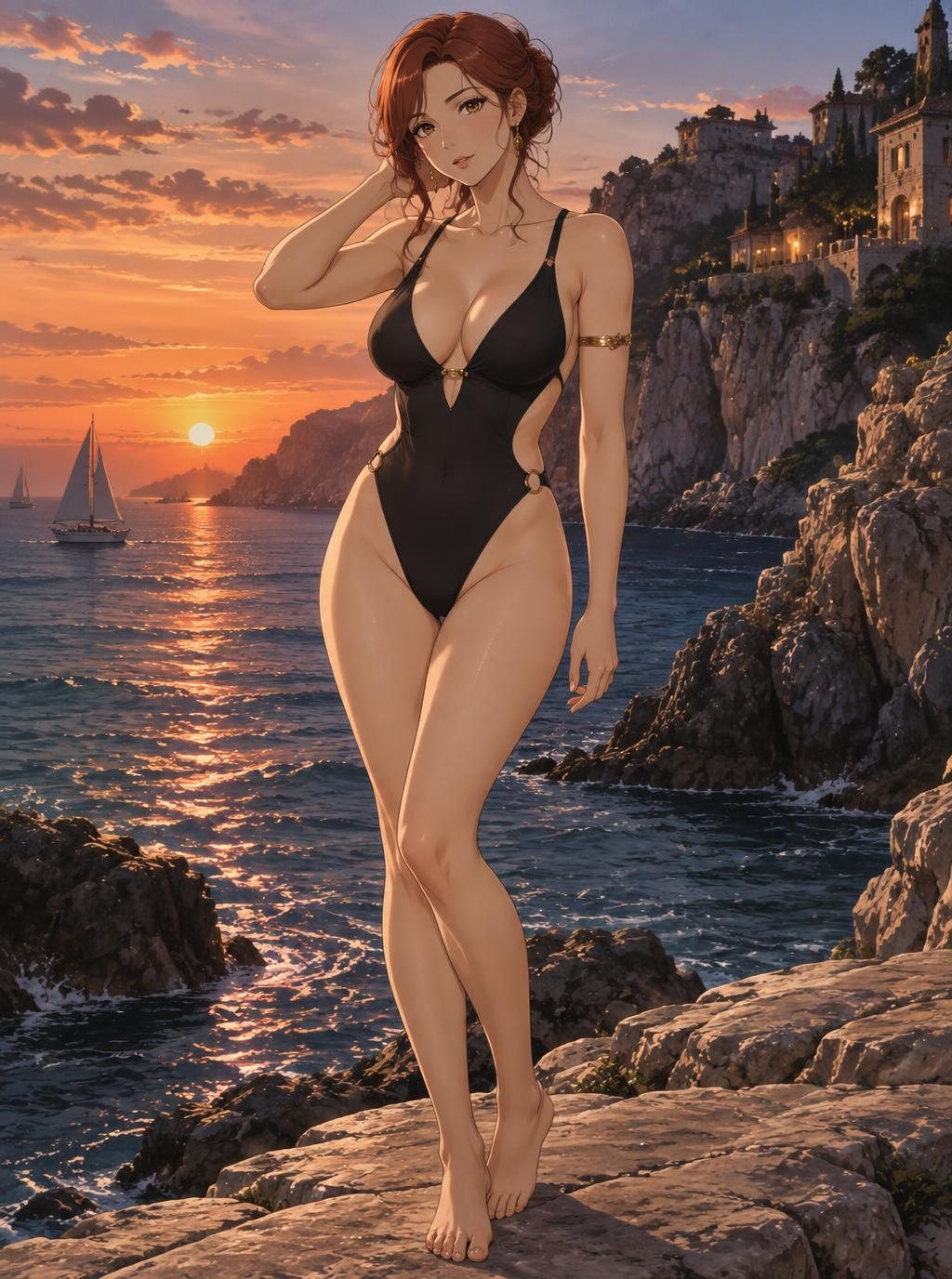 Sera, an anime AI companion by the dusk